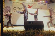 Students perform a synchronised dance performance at the Choreo Nite event 