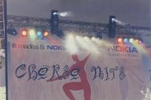 Choreo Nite event banner and stage at the Open Air Theatre