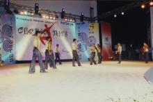 Students perform a dance recital at the Choreo Nite event