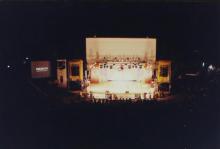 View of the stage at the Choreo Nite event