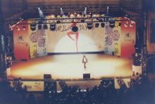 View of the stage at the Choreo Nite event