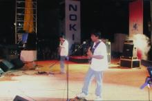 A band performs during Decibels, Saarang 2005