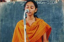 A participant at a Saarang event, 2005