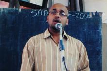 A participant at a Saarang event, 2005