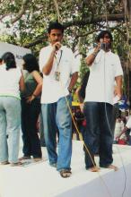 People at an event, Saarang 2005