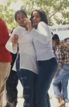 Students participating in a Saarang event
