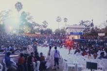 A view of the Open Air Theatre during a Saarang event
