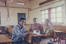 Students photographed at a Saarang event