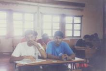 Students photographed at a Saarang competition