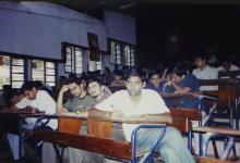 Students photographed at a Saarang competition