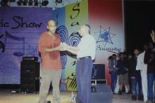  Prof. M. S. Ananth presents a memento during Saarang, 2005