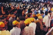 Audience at the Rock Show, Saarang 2005