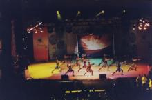A dance group performs at Choreo Nite, Saarang 2005