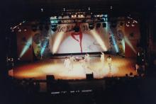 A dance group performs at Choreo Nite, Saarang 2005