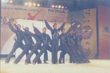  A dance group performs at Choreo Nite, Saarang 2005