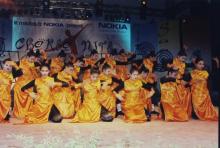 A dance group performs at Choreo Nite, Saarang 2005