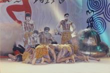 A dance group performs at Choreo Nite, Saarang 2005