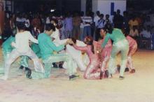 A dance group performs at Choreo Nite, Saarang 2005