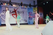 A dance group performs at Choreo Nite, Saarang 2005