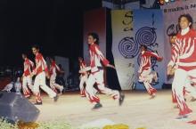 A dance group performs at Choreo Nite, Saarang 2005