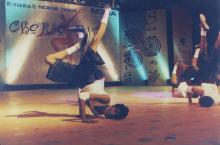 A dance group performs at Choreo Nite, Saarang 2005