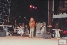 A band performs at Saarang 2003