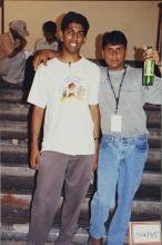 Students pose for a photograph, 2003
