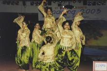 A dance troupe performs at IIT Madras, 2003