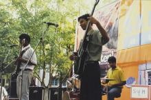 A group performs at Saarang 2003