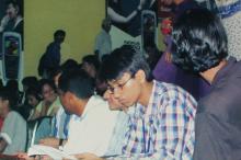 A view of the audience at a Saarang event, 2005 