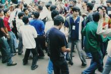 Audience at a Saarang event, 2005