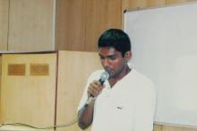 A participant at a Saarang event, 2005