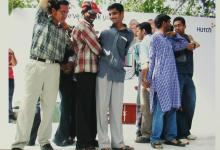 An event underway at Saarang, 2005