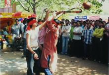 An event underway at Saarang, 2005