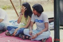 Students at a Saarang event, 2005