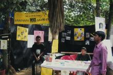 A CRY (Child Rights and You) stall at Saarang, 2005