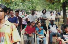 A view of the audience at a Saarang event, 2005