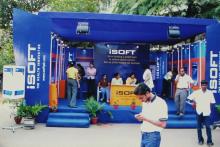 An iSoft stall at Saarang, 2005