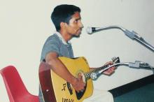 A music competition participant, Saarang 2005