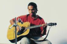 A Music event participant at Saarang 2005