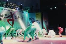 A dance group performs during Choreo Nite, Saarang 2005