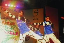 A dance performance during Choreo Nite, Saarang 2005
