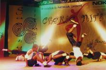 A dance performance during Choreo Nite, Saarang 2005