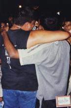 At the rock show, 2003