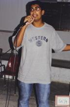 A student takes part in an event, 2003