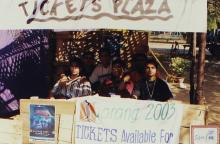 At a tickets plaza, 2003