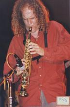 A musician performs at IIT Madras, 2003
