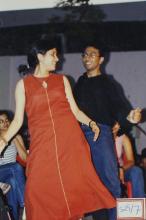 Students taking part in an event, 2003