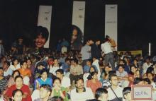 A section of the audience at the Open Air Theatre, 2003