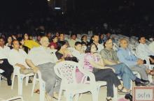 A section of the audience at the Open Air Theatre, 2003